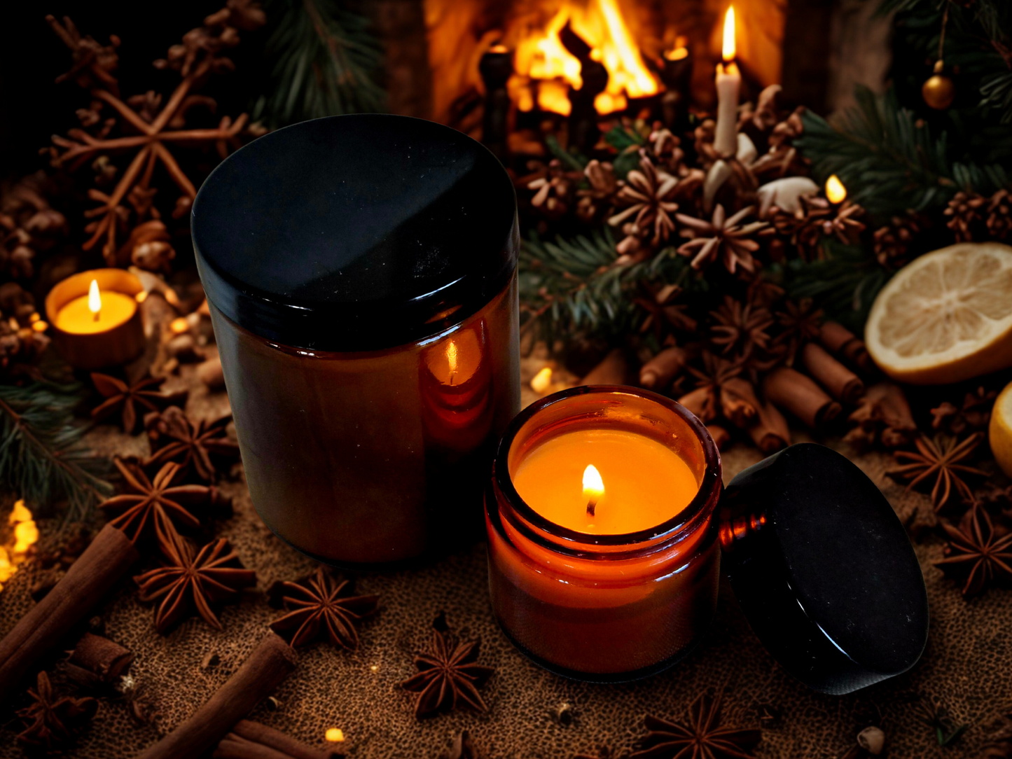 Bougie Magie épicée -Un parfum envoûtant aux notes festives d'agrumes et d'épices-